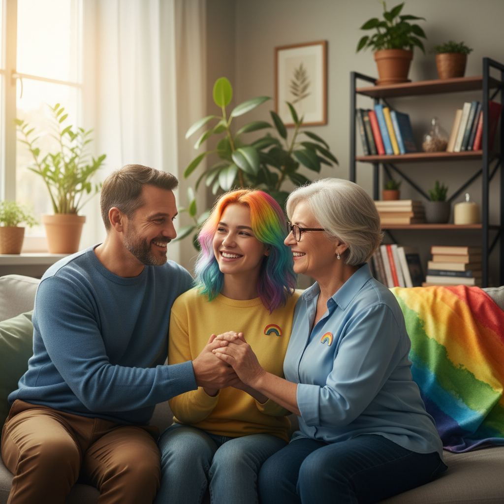 Guia para pais e familiares: como apoiar a saúde mental de um filho LGBTQIA+